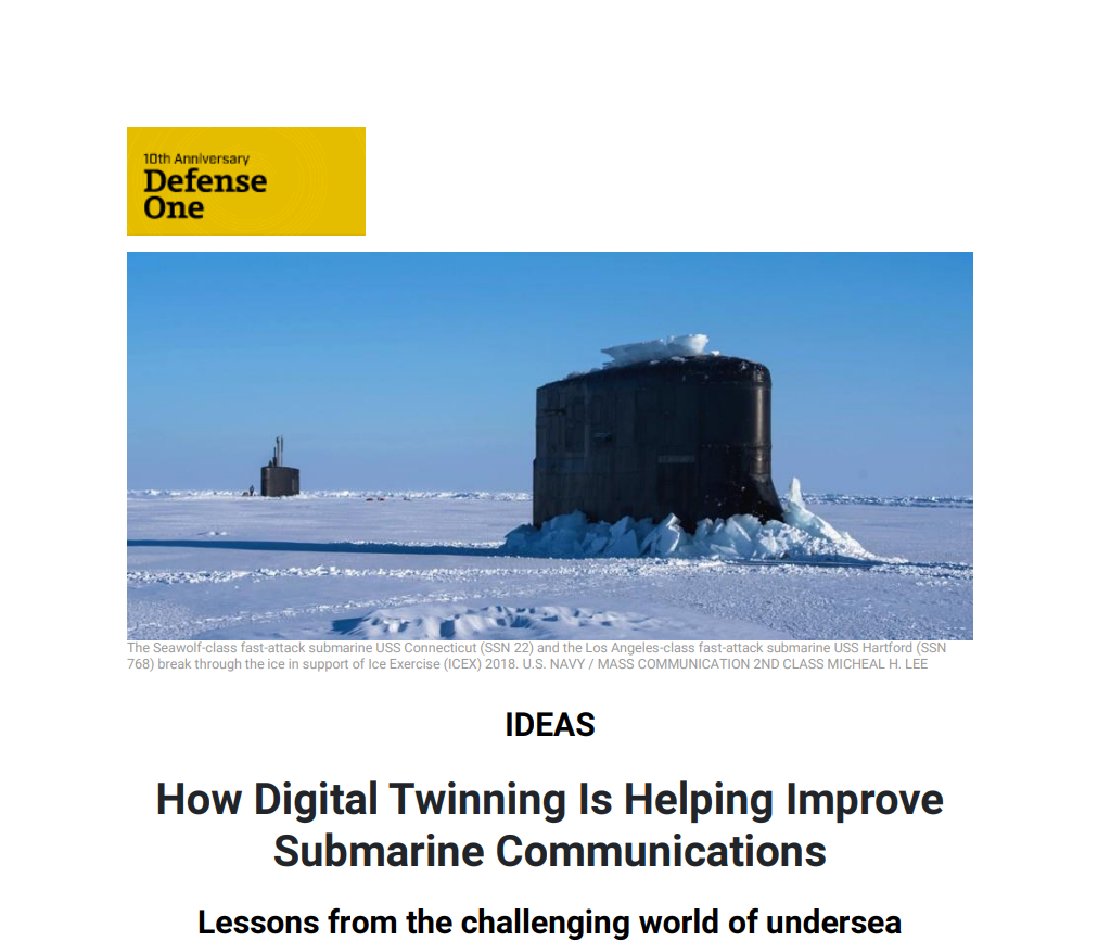 How Digital Twinning Is Helping Improve Submarine Communications