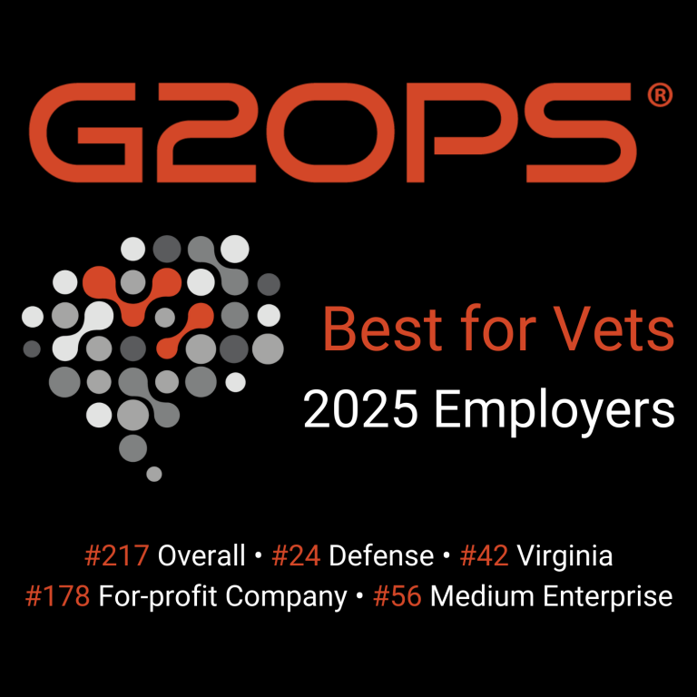 G2 Ops Makes Military Times’ “Best for Vets: Employers” List for Second Consecutive Year